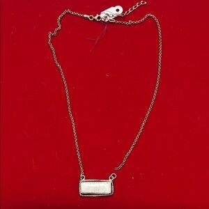 White Buffalo  Silver Necklace